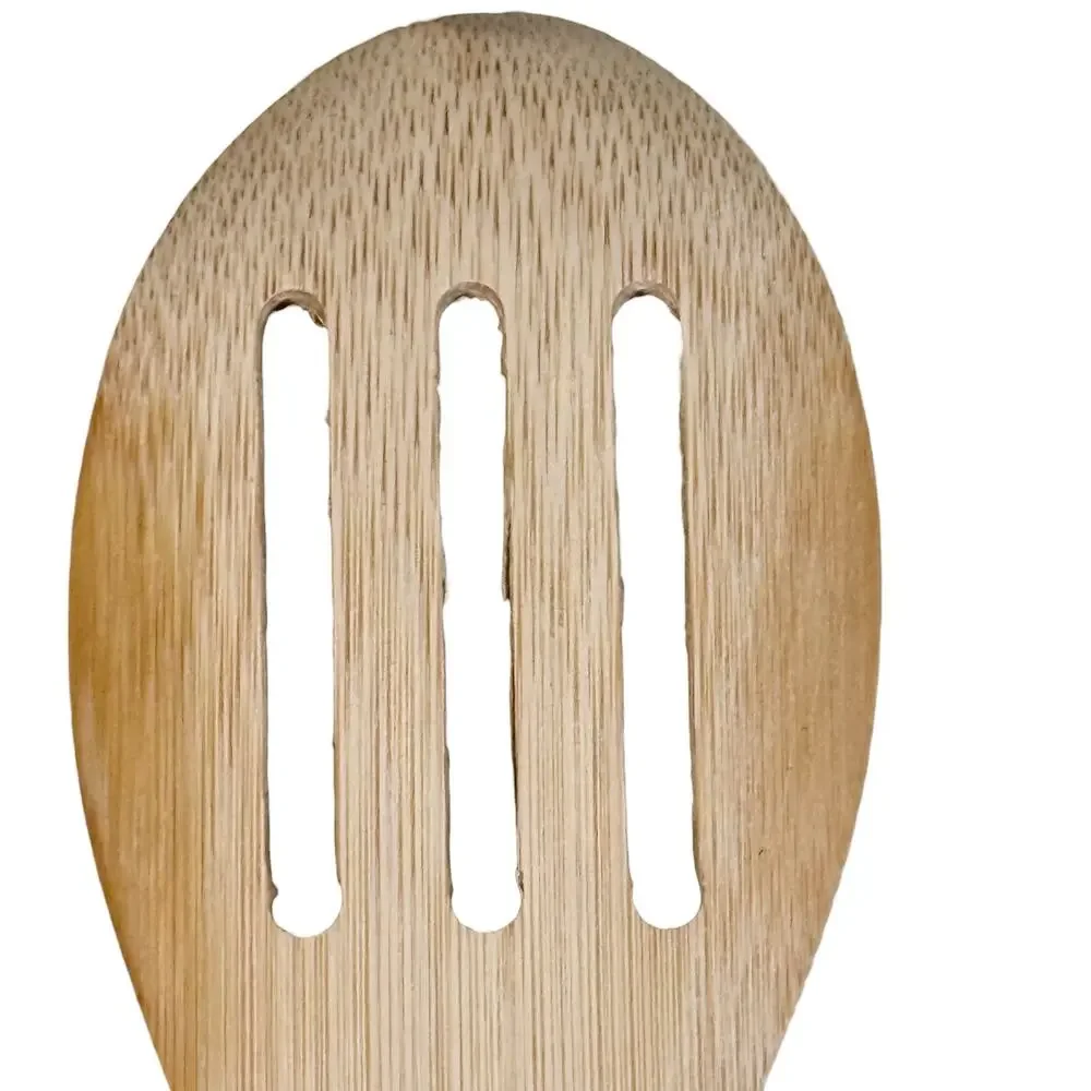 The Office Set 4 Bamboo Wooden Kitchen Cooking Utensils Spoon Spatula Slotted